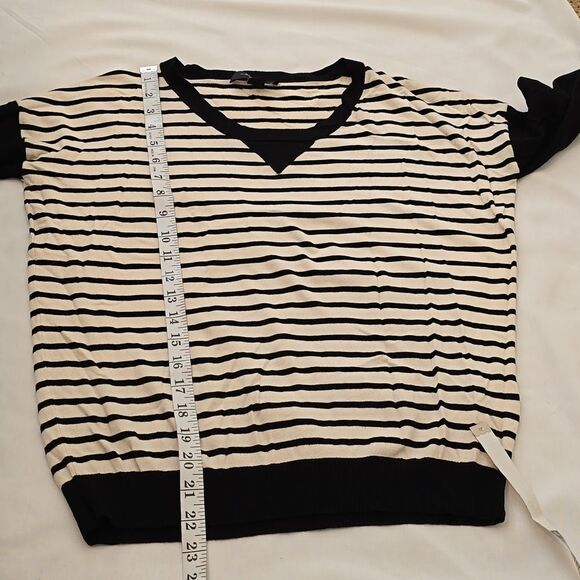 MaxMara Weekend striped vneck pullover sweater size large - Picture 5 of 8